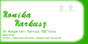 monika markusz business card